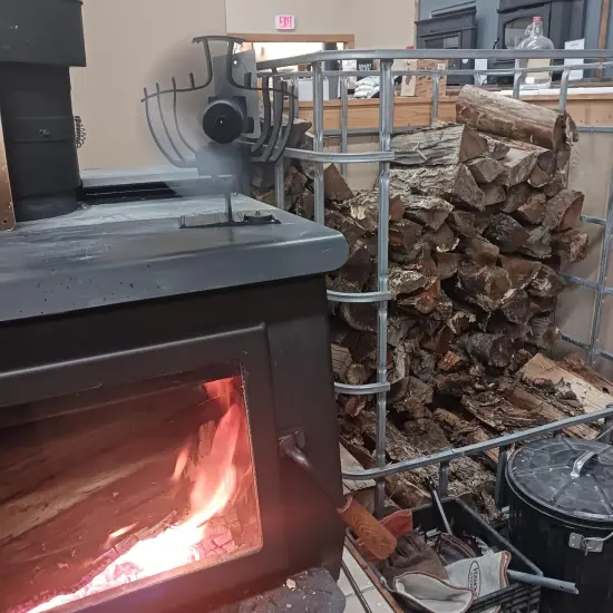 Lehman's Heat-Powered Non-Electric Oscillating Stove Fan Quiet Automatic Start {3}