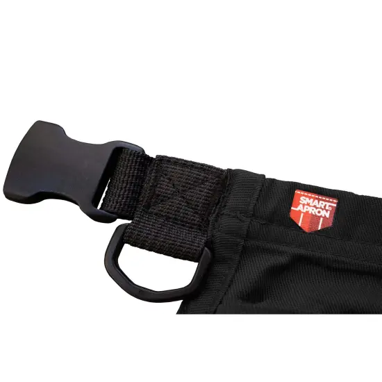 Smart Apron Waist Apron 7 Pockets with Zippers Adjustable Quick Release Waistband-60 Inches Long, 16 Reinforced Stress Points for Crafters, Teachers, Artists, Scrap Bookers, Sewing, Concessions Black {5}