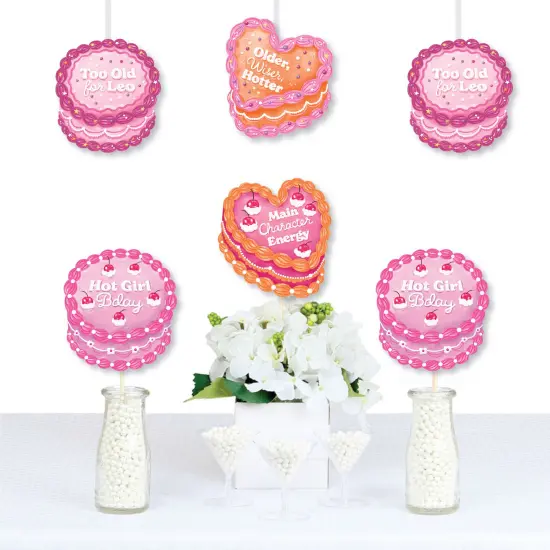 Big Dot of Happiness Hot Girl Bday - Decorations DIY Vintage Cake Birthday Party Essentials - Set of 20 {1}