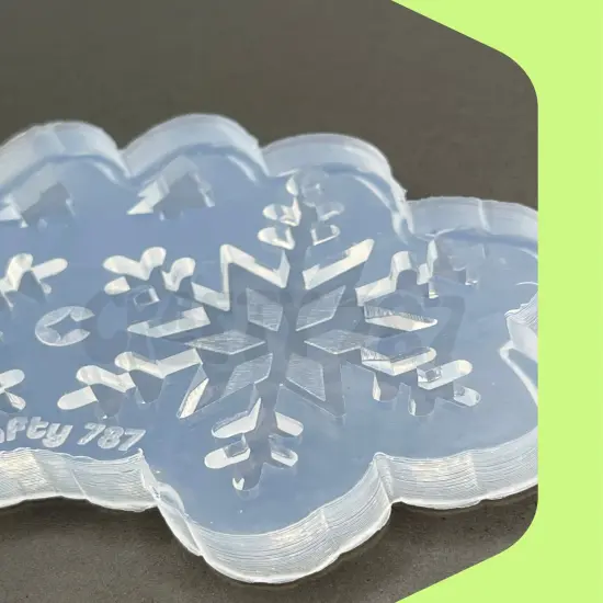 Snow Dangle Earring Silicone Mold (C15) {4}