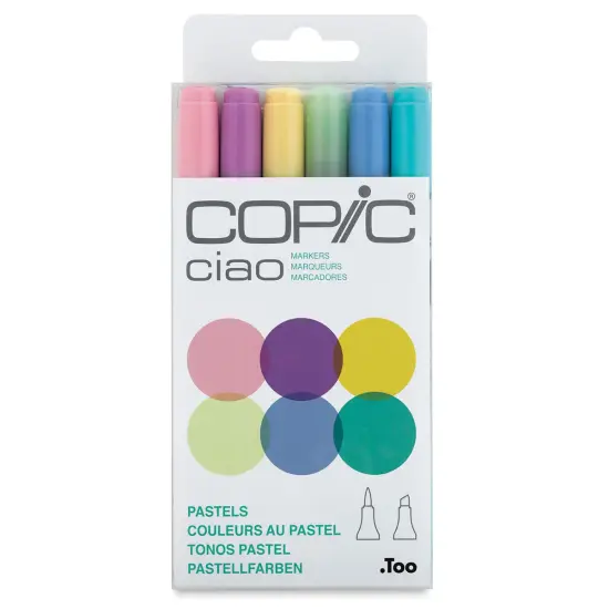 Copic Ciao Double Ended Marker Set - Pastel Colors, Set of 6 {2}