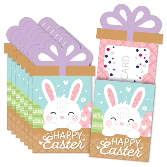 Big Dot of Happiness Spring Easter Bunny - Happy Easter Party Money and Gift Card Sleeves - Nifty Gifty Card Holders - Set of 8 {1}