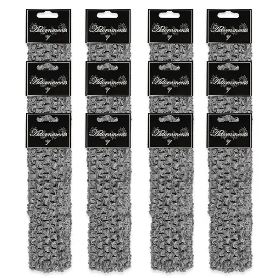 Pack of 12 Crochet Stretch Headbands Gray {1}