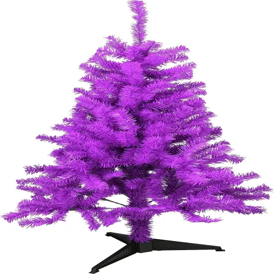 Tree Buddees Purple Halloween/Christmas Tree 4 Feet Tall Decoration {1}