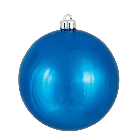 Vickerman 2.4 in. Blue Shiny Ball Christmas Ornament {1}