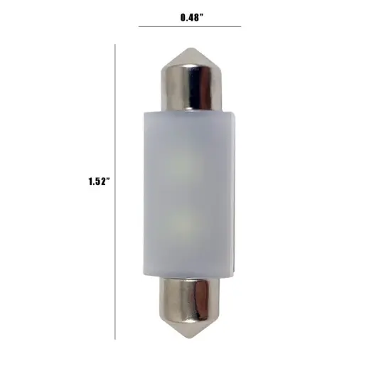 BulbAmerica 3910 LED Festoon 39mm 2.5W 12V 90Lm 6500K CAN Bus LED Bulb {2}