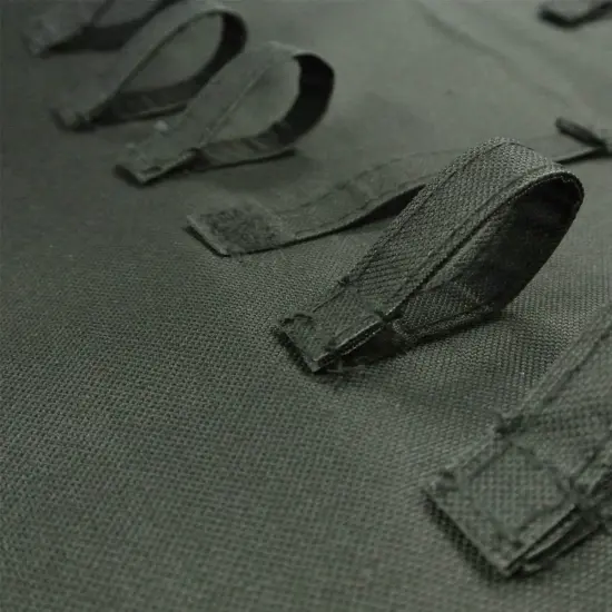 39 Pocket Black Polyester Hanging Jewelry Organizer with 28 Holding Loops {6}