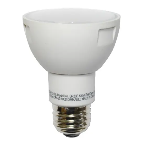 High Quality LED 6.5W BR20 2700K 550 Lumens Dimmable Soft White Bulb - 50w Equiv. {1}