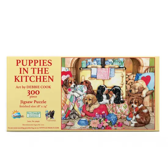Sunsout Puppies in the Kitchen 300 pc Jigsaw Puzzle 36456 {4}