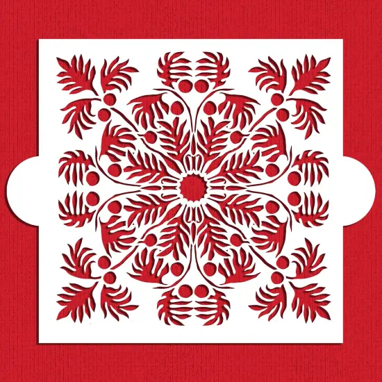 Hawaiian Palm Cake Stencil Top | C578 by Designer Stencils | Cake Decorating Tools | {1}