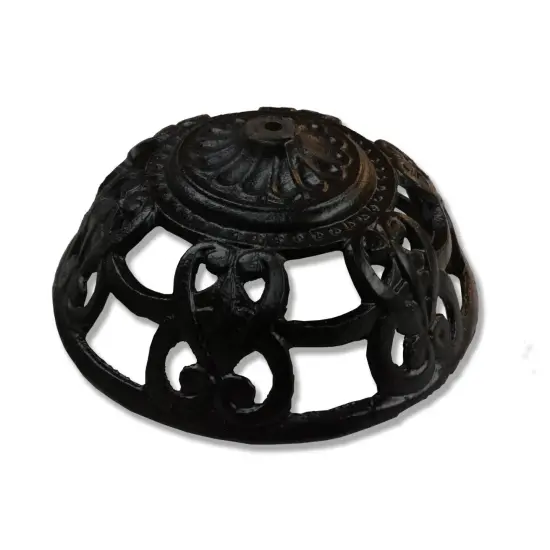 Cast Iron Oil Lamp Bowl for Wall Lamps 5.25 in Inside Diameter Bracket Not Included {3}