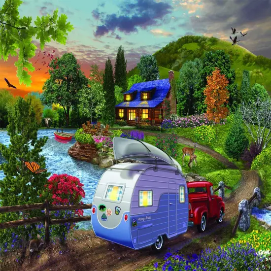 Sunsout Campers Coming Home 1000 pc Jigsaw Puzzle 31517 {1}