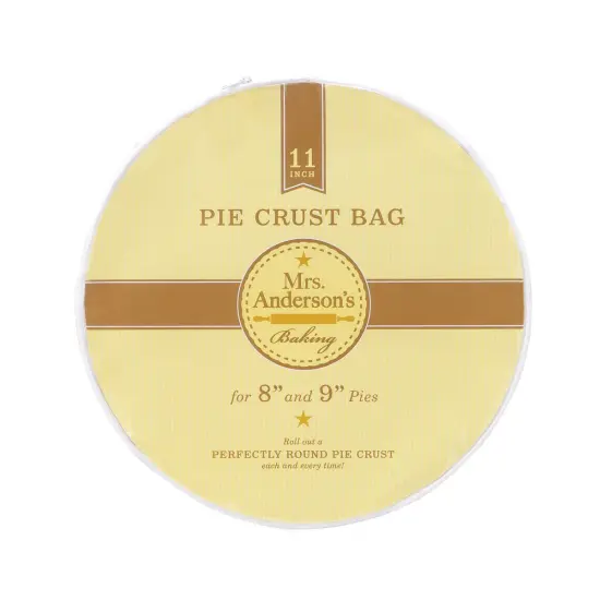 Mrs. Anderson's Baking Pie Crust Maker, Easy No Mess Prep Bag for 8 or 9 inch Pie Crusts {4}
