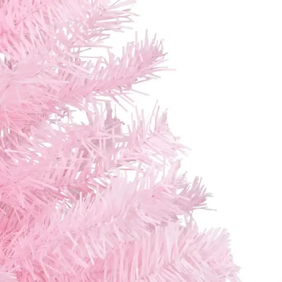 6 ft Pink Christmas Tree with PVC Stand {3}