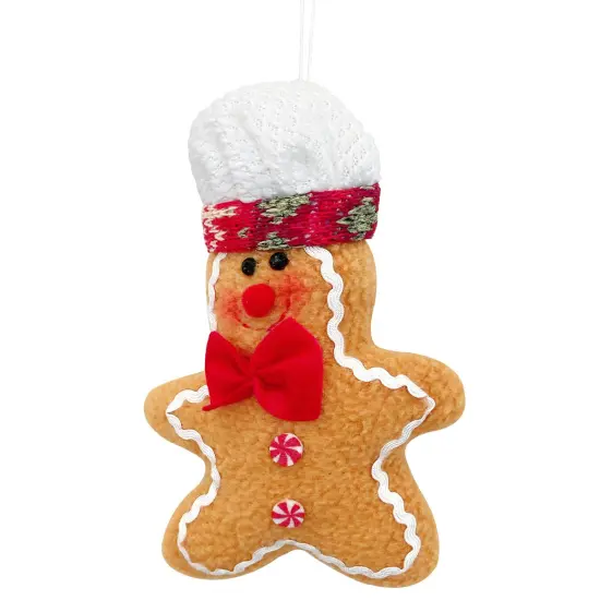 Wrapables Plush Gingerbread Man & Woman Christmas Tree Ornaments (Set of 2) {5}