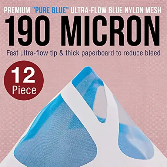 Premium Paint Mixing Essentials Kit. Comes with 12 Mixing Cups, 6 Lids, 12 Wooden 12" Mixing Sticks, 12 Wooden Mini Mixing Paddles, 12 HQ 190 Mesh Paint Strainers & Paint Can Opener. {5}