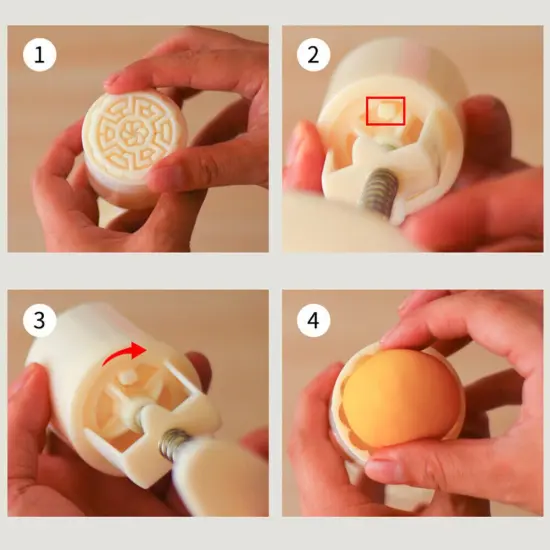 Kitcheniva Moon Cake Mold Mid-Autumn Flower Round Square Pattern {5}