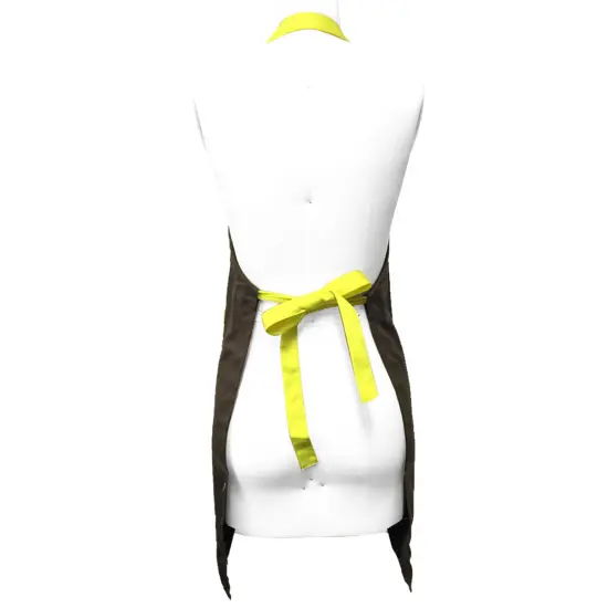 Wrapables Butterfly Girl Adjustable Work Apron, Brown {3}