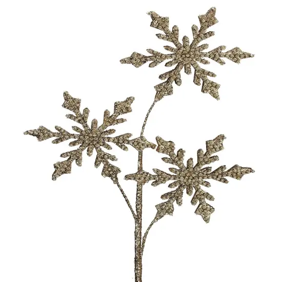 29" Jewel Beaded Snowflake Spray &ndash; Christmas D&eacute;cor Accent {1}