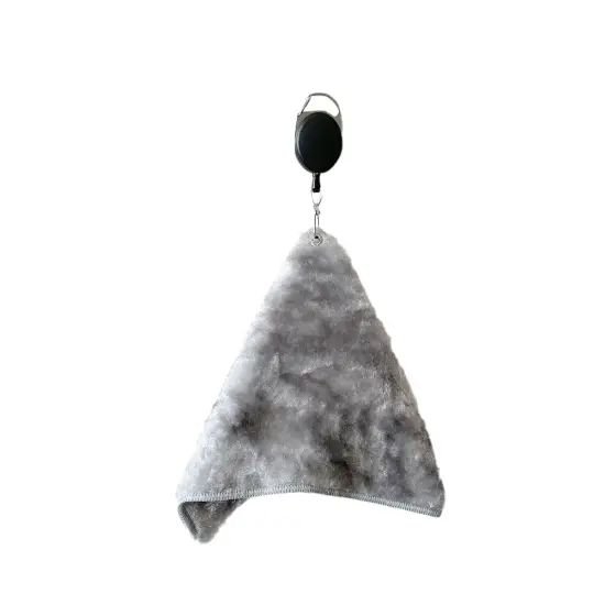 100% Viscose (Vegetable Fiber) Premium Quality Golf Towel Gray {1}
