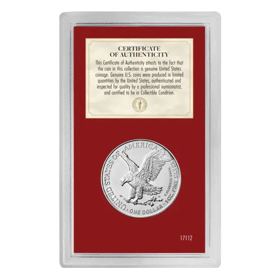 Happy Holidays American Eagle Silver Dollar Coin {2}