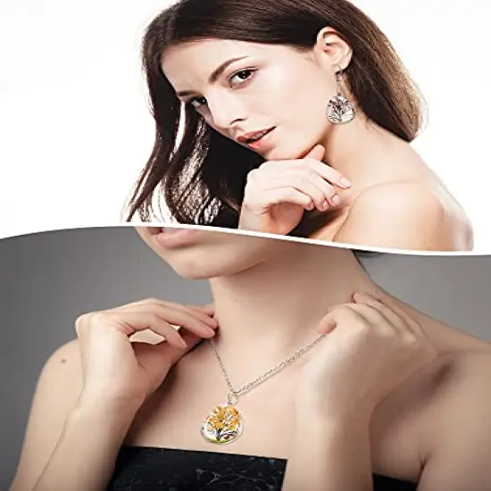 36 Pieces Lacework Transparent Resin Beads Necklace Pendant Mixed Colors Dried Flower Tree Resin Bead Pendant Charm Beads Bracelet Making Kit for Girls DIY Jewelry Crafts (Drop Shape, Oval Shape) {2}