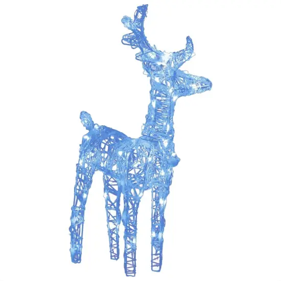 6 pcs Christmas Reindeers 240 LEDs Acrylic Blue {6}