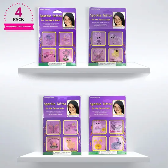 Easter Glitter Sparkle Design Tattoos, pack of 16 by Easter Unlimited {2}