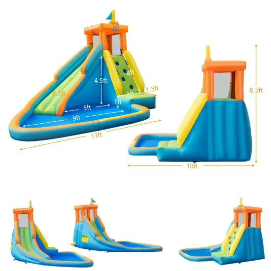 Inflatable Water Slide Bounce House {4}