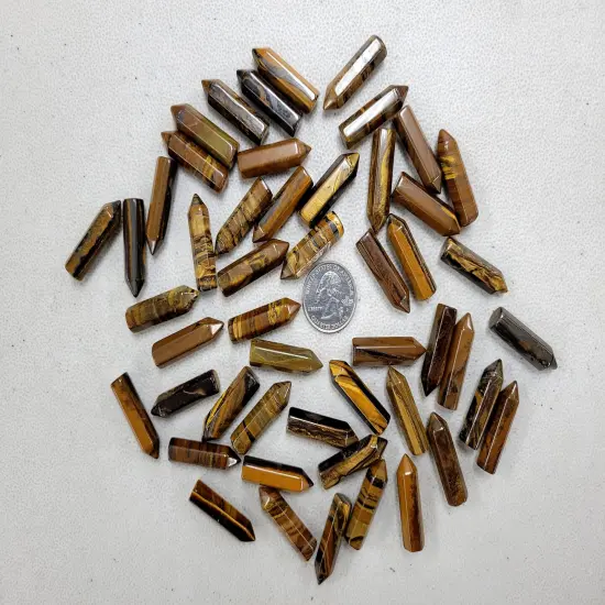 Tiger's Eye Crystal Mini Tower Points {1}