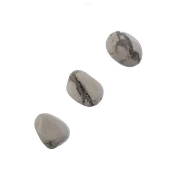 Earth's Jewel Semi-Precious 16" Howlite Irregular Natural Bead Strand {2}