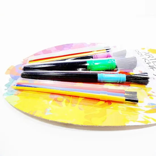 2 Sets of 9pc Short Handle Nylon Art Brushes {3}