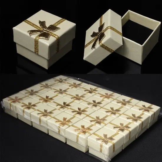 Kitcheniva Jewelry Gift Boxes 24 Pcs Light yellow {1}