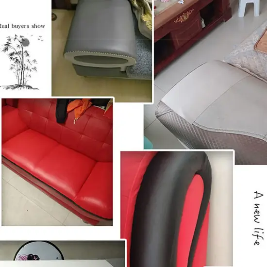 Self-Adhesive Leather Repair Tape Patch for Car Seats ,Couches Black {3}