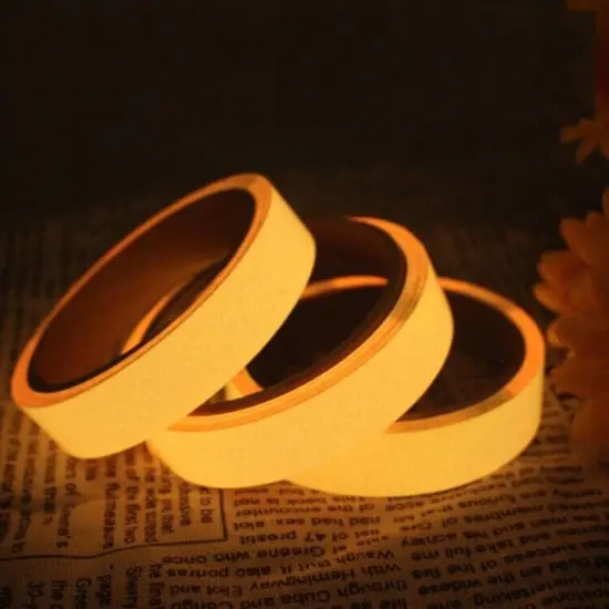 Kitcheniva 10ft Glow In The Dark Luminous Tape Orange {1}