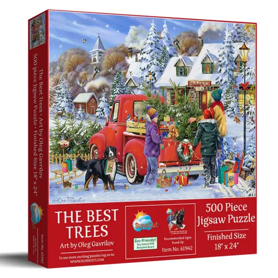 Sunsout The Best Trees 500 pc Jigsaw Puzzle 61942 {3}