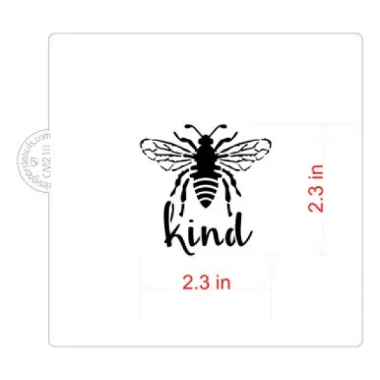Bee Kind Cookie & Craft Stencil | CM210 by Designer Stencils | Stencils for Royal Icing, Airbrush, Dusting Powder | {2}