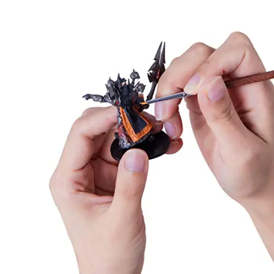 7 Pcs Detail Model Paint Brushes for Acrylic, Gouache, Oil, Tempera and Face Painting {5}