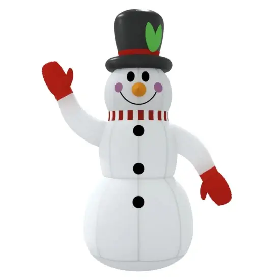 8ft Inflatable Snowman with LEDs {1}