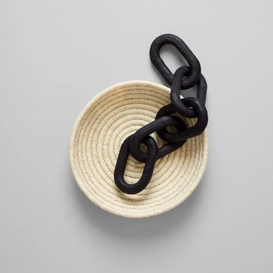 Charcoal Wood Chain, Small Link {2}