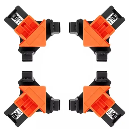 Kitcheniva 4 Pcs 90 Degree Right Angle Clip Clamps Woodworking Hand Tools {1}
