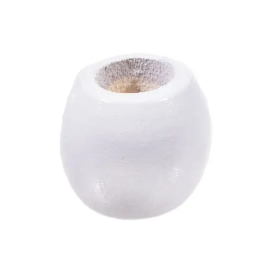 Kitcheniva 6mm Barrel Shaped Wooden Beads DIY Crafting 18 Pack White {1}