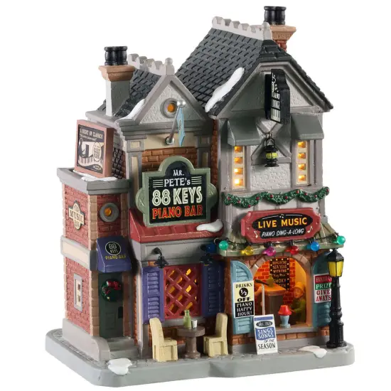 Lemax&copy; Caddington Village&trade;: Mr. Pete's 88 Keys Piano Bar {1}