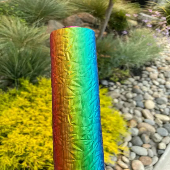 Rainbow Geometric Textured Vinyl {1}