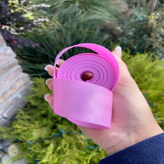 Light pink 1.5” Seatbelt Webbing {1}
