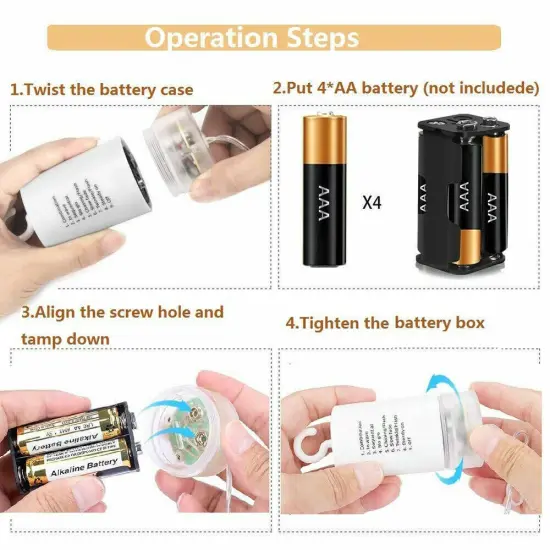 Hanging Firework LED Fairy String Light White {3}