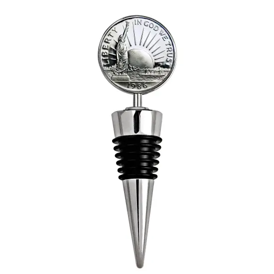 Statue of Liberty Commemorative Half Dollar Coin Wine Stopper {1}