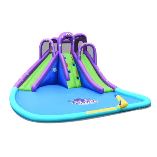 Inflatable Water Park Mighty Bounce House with Pool {3}
