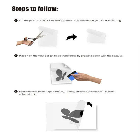 SUBLI HTV MASK&trade; 8&rdquo;x9&rdquo;- 15 SHEETS Free Delivery Transfer Paper And Vinyl Tape {4}