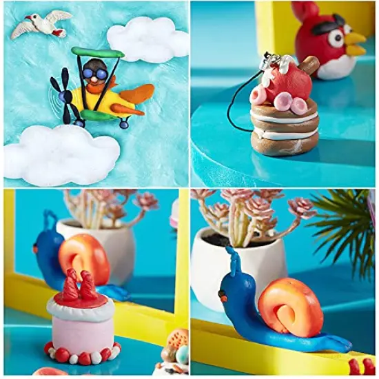 Polymer Clay Kit, 50 Colors DIY Modeling Clay, NonToxic Oven Baken Clay with Sculpting Tools and Decorative Accessories, Great for Kids & Adults {3}